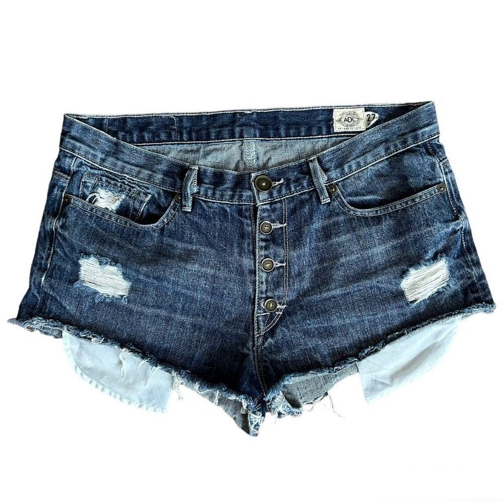 ADL Artisan De Luxe Cutoff Denim Short Shorts 27